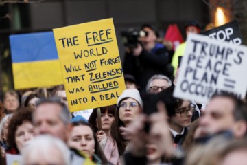 BRITAIN UKRAINE PROTEST