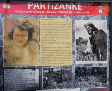 Izložba "Partizanke" na riječkom Korzu