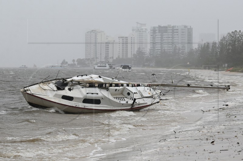 AUSTRALIA CYCLONE ALFRED WEAKENS INTO TROPICAL LOW