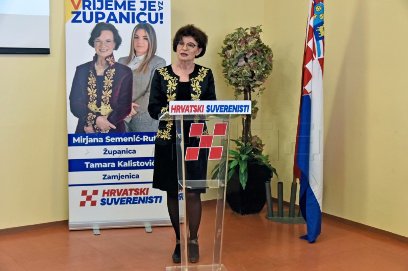 Hrvatskih suverenisti predstavili kandidatkinja za Vukovarsko-srijemsku županicu