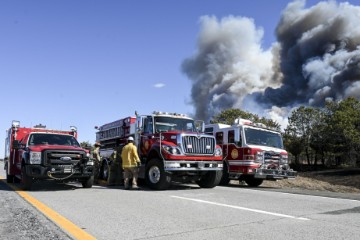 USA NEW YORK WILDFIRES