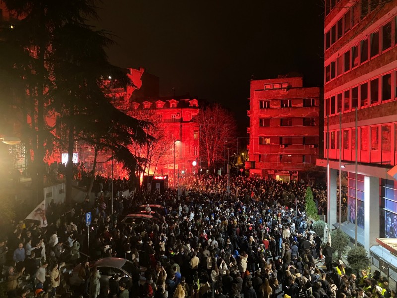 Beograd: Studenti blokirali RTS