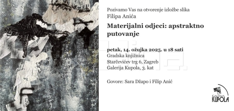 Otvorenje izložbe Filipa Anića "Materijalni odjeci"