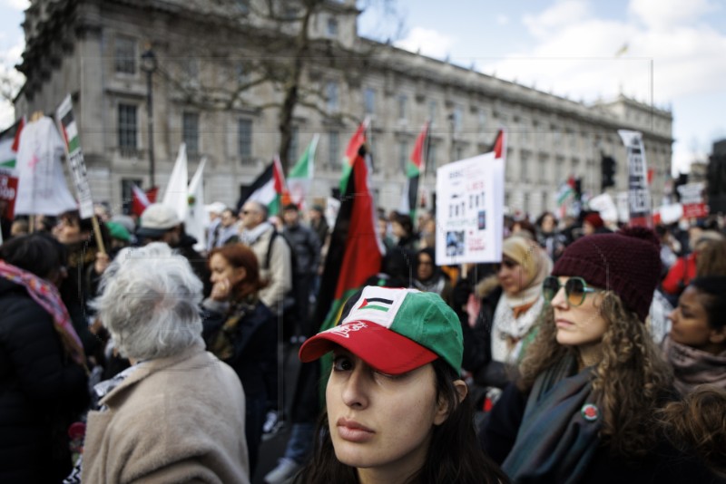 BRITAIN PROTEST ISRAEL PALESTINIANS CONFLICT