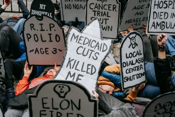 USA NEW YORK STOP THE CUTS BUDGET PROTEST