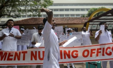 SRI LANKA PROTEST HEALTH