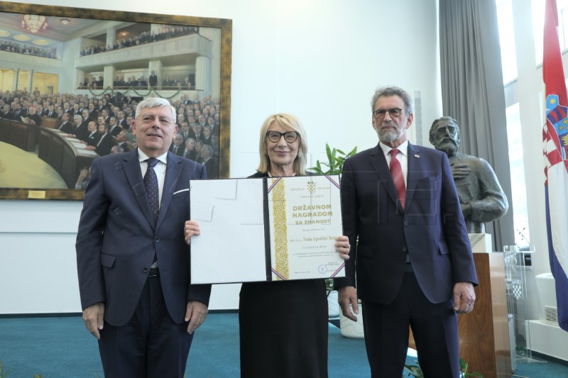 Svečanost dodjele državnih nagrada za znanost