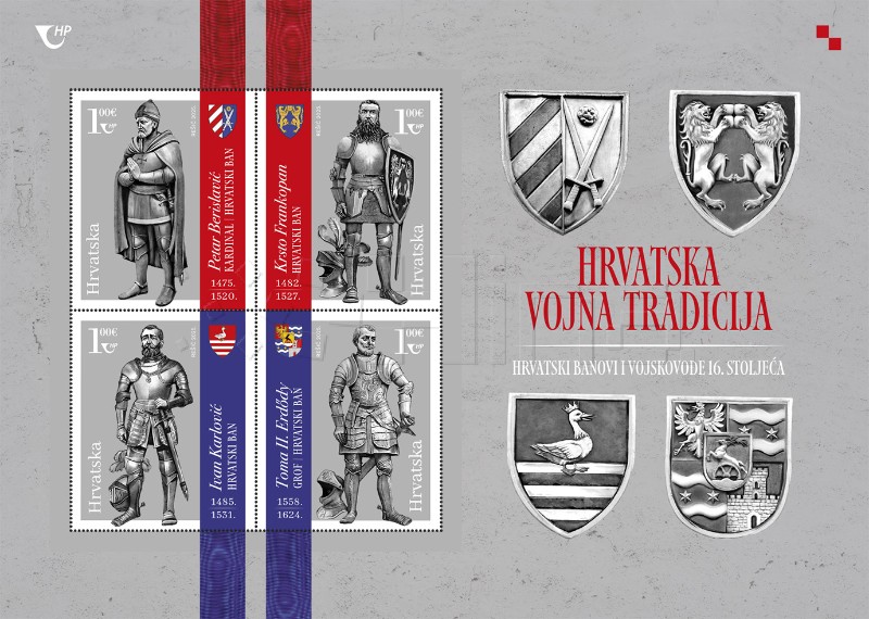  Hrvatski vojskovođe i banovi iz 16. stoljeća na novim markama