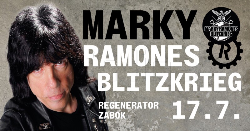 Marky Ramone's Blitzkrieg dolazi 17. srpnja u zabočki Regenerator