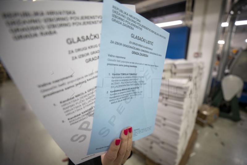  U tiskari Narodnih novina predstavljeno tiskanje listića za drugi krug izbora
