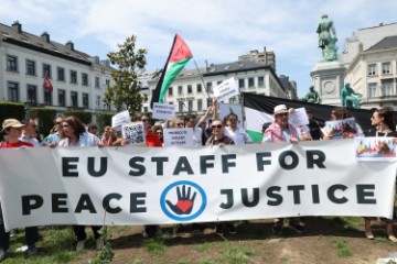 BELGIUM EU CONVOY4 JUSTICE PROTEST