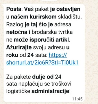HP upozorava na prevaru: Ignorirajte lažne SMS poruke o nemogućnosti dostave paketa
