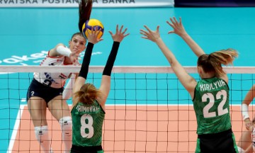 Odbojka: Utakmica Zlatne europske lige Hrvatska - Azerbajdžan