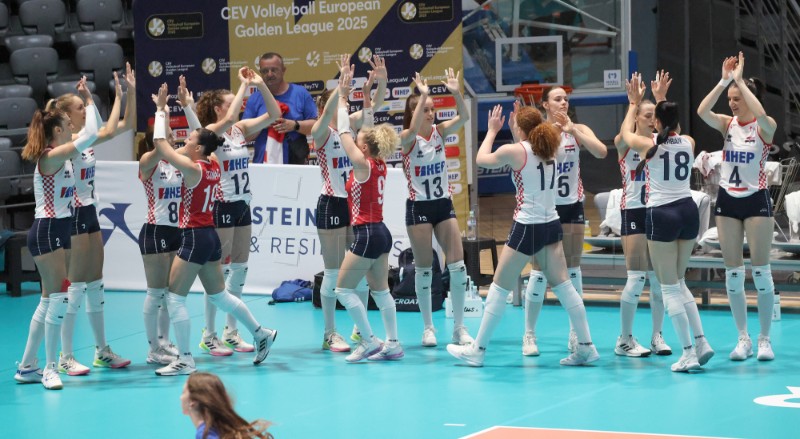 Odbojka: Utakmica Zlatne europske lige Hrvatska - Azerbajdžan