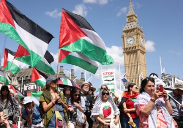 BRITAIN ISRAEL PROTEST