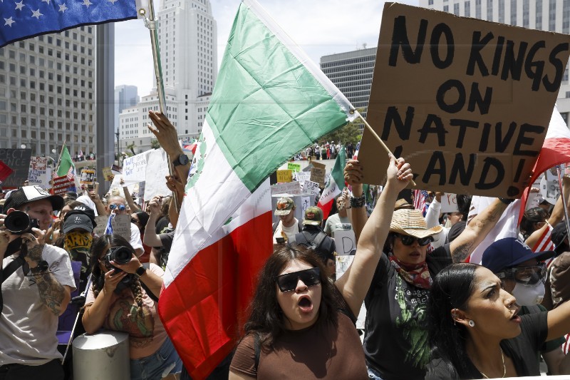 USA LOS ANGELES NO KINGS PROTEST