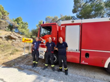 Posljedice požara koji je zahvatio područje Piska, Marušića i Mimice