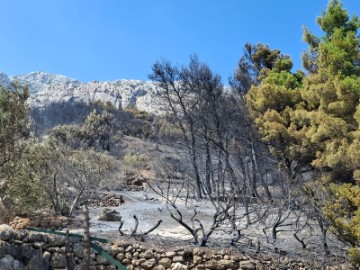 Posljedice požara koji je zahvatio područje Piska, Marušića i Mimice