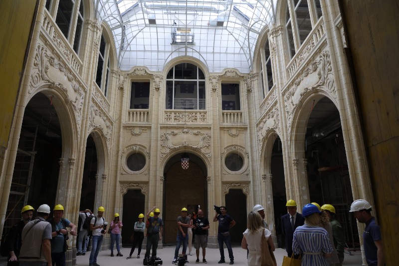 Obilazak gradilišta poslijepotresne obnove u Zagrebu