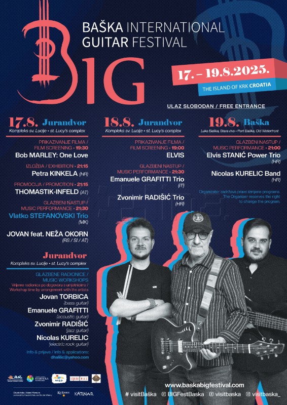 Baška International Guitar Festival od 17. do 19. kolovoza