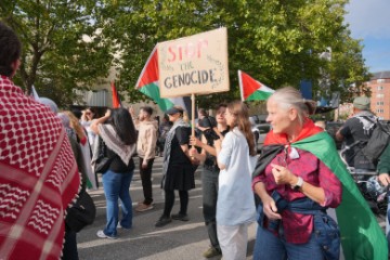DENMARK PROTEST EU FOREIGN MEETING