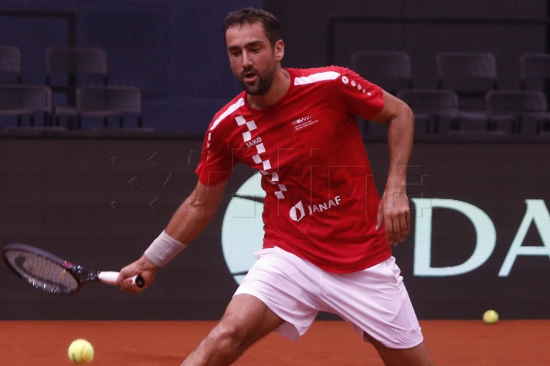 Davis cup reprezentativci Hrvatske odradili prvi trening