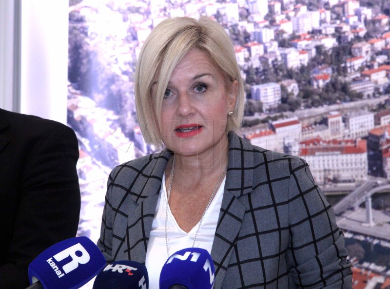 Konferencija za medije riječke gradonačelnice Ive Rinčić