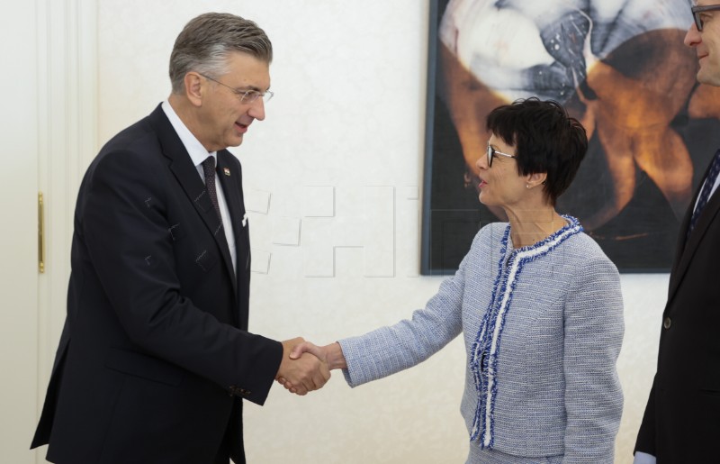 Plenković primio povjerenicu Kos