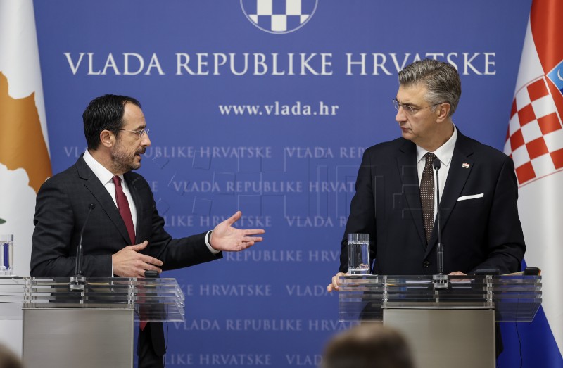 Plenković primio ciparskog predsjednika Christodulidisa