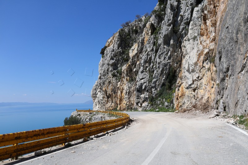 Cesta Makarska - Vrgorac zatvorena na četiri mjeseca zbog sanacije odrona