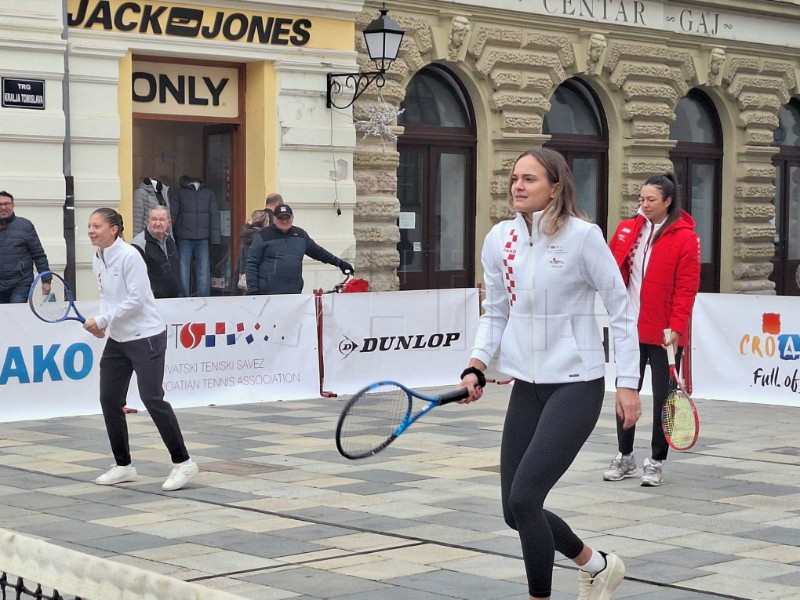Uoči Billie Jean King Cupa, hrvatske tenisačice na varaždinskom Korzu
