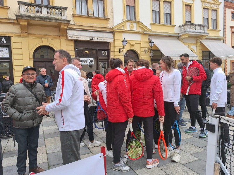 Uoči Billie Jean King Cupa, hrvatske tenisačice na varaždinskom Korzu