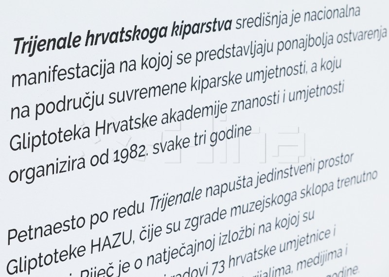 Otvorenje 15. Trijenala kiparstva u utorak, prvi put u MSU 