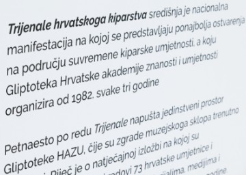 Otvorenje 15. Trijenala kiparstva u utorak, prvi put u MSU 