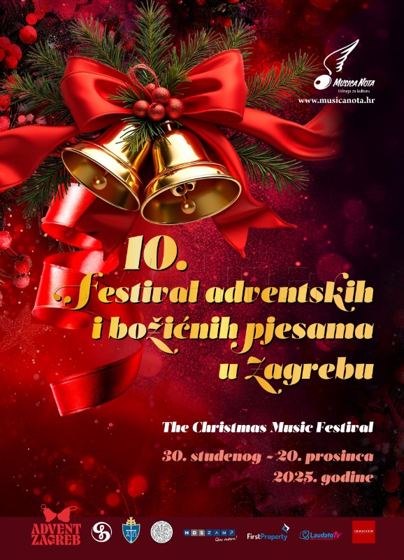 Festival adventskih i božićnih pjesama u Zagrebu od 30. studenoga do 20. prosinca