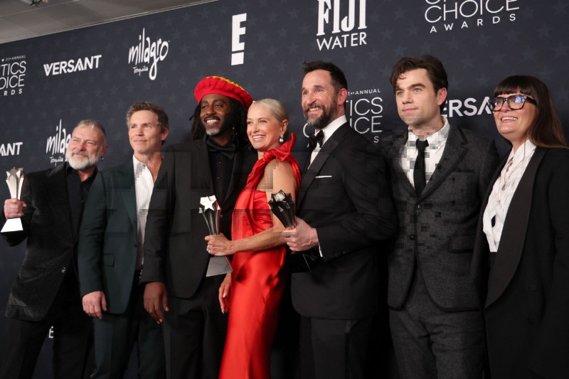 US-ENTERTAINMENT-FILM-TV-CRITICSCHOICE-PRESSROOM-TROPHY