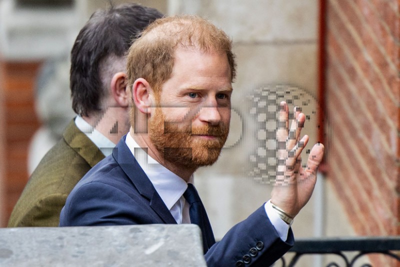 BRITAIN-ROYAL-HARRY-COURT-MEDIA