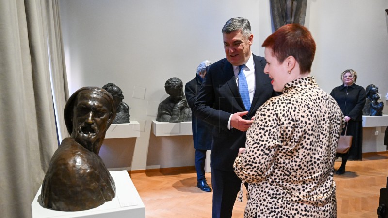 Predsjednik Milanović obišao obnovljeni stalni postav Atelijera Meštrović