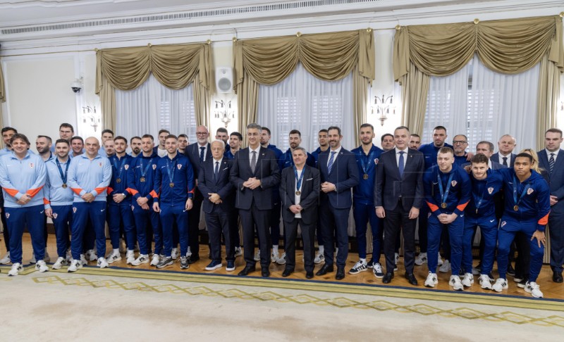 Plenković primio hrvatsku futsalsku reprezentaciju
