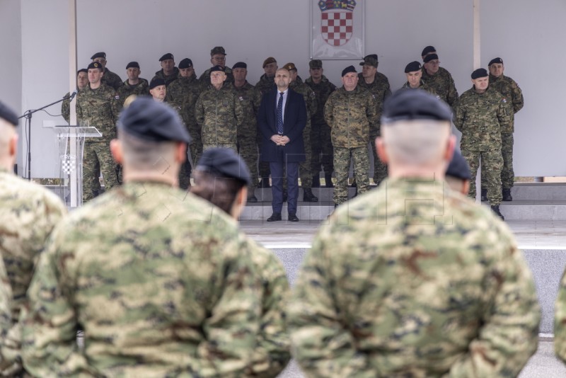 Svečani ispraćaj 8. hrvatskog kontingenta u Mađarsku