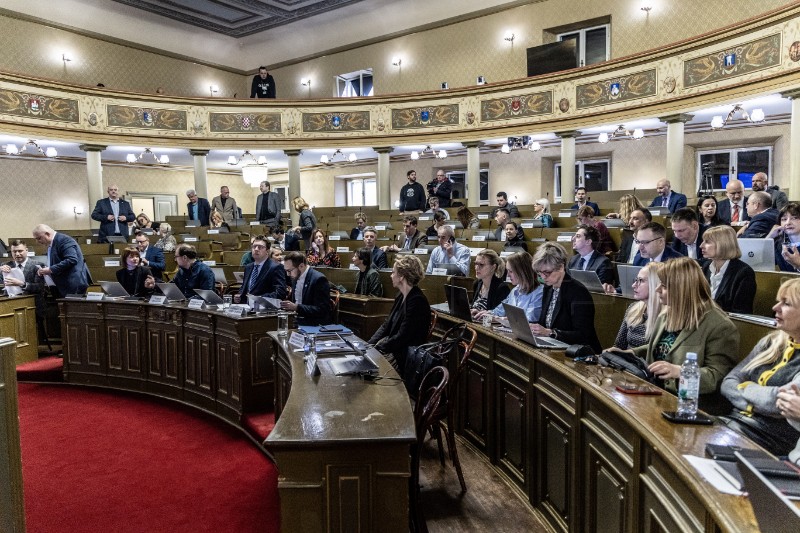 Sjednica zagrebačke Gradske skupštine