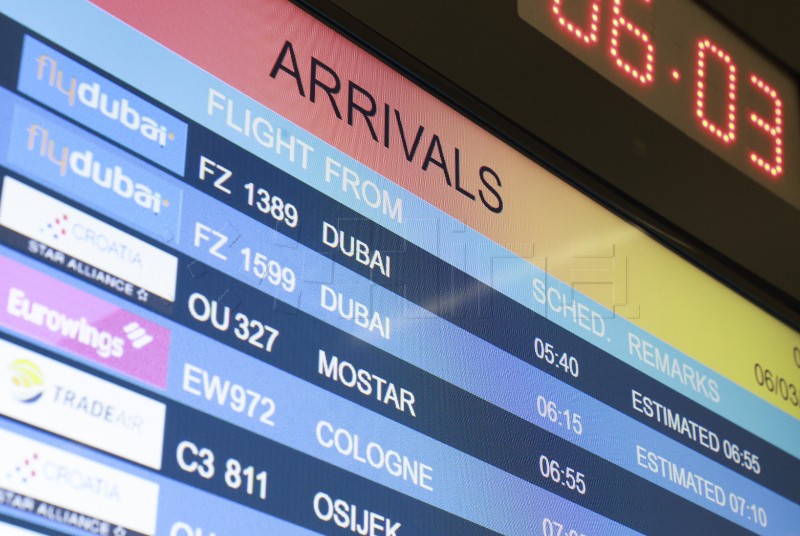 Zrakoplov Croatia Airlinesa vratio 157 hrvatskih državljana iz Dubaija