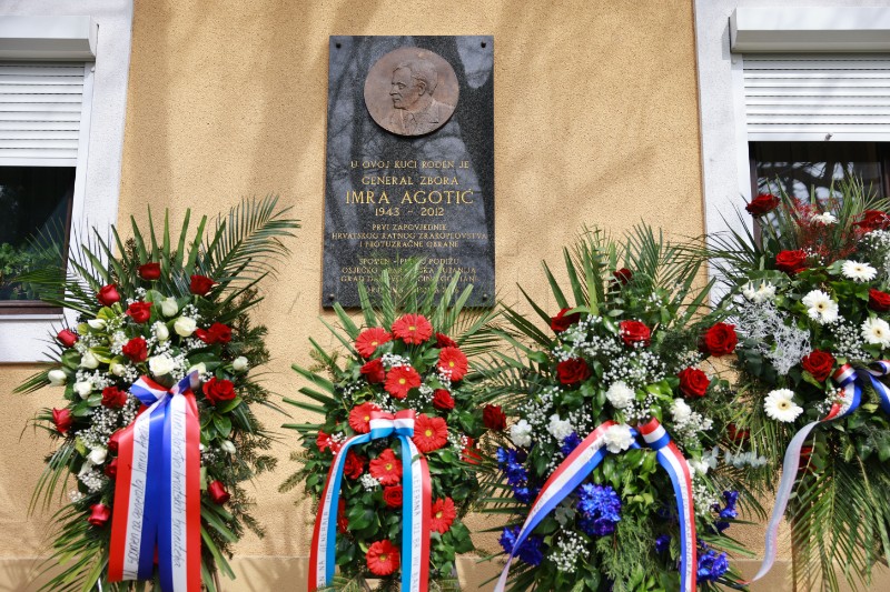 Obilježavanje smrti generala hrvatske vojske Imre Agotića