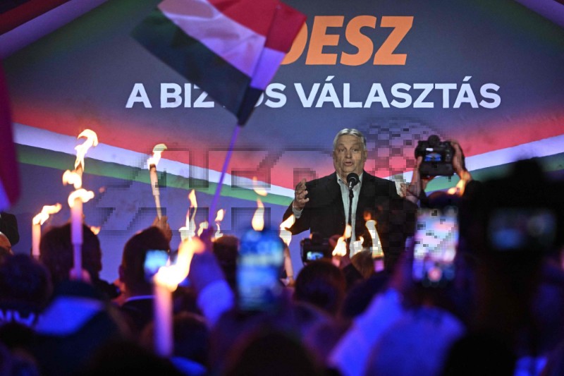 HUNGARY-POLITICS-ELECTION-ORBAN-CAMPAIGN RALLY