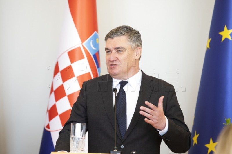 Susret predsjednika Milanovića i predsjednice Sjeverne Makedonije