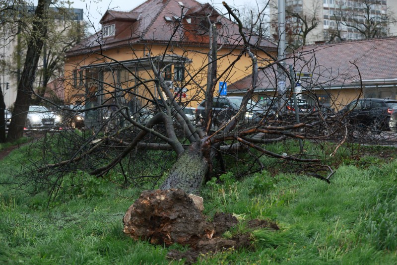 Posljedice nevremena u Zagrebu
