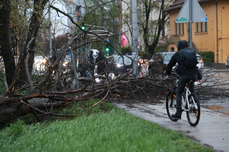 Posljedice nevremena u Zagrebu