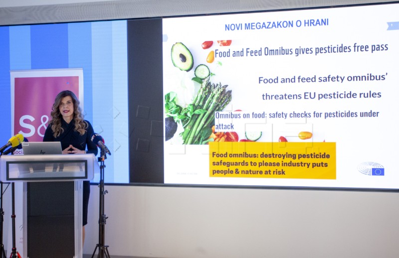 Konferencija za medije europarlamentarke Biljane Borzan o sigurnosti hrane