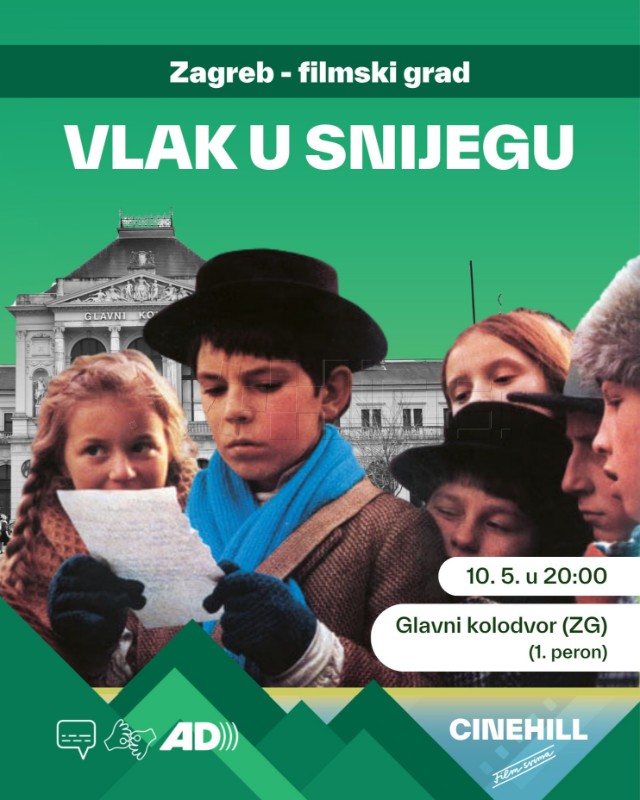 "Vlak u snijegu" slavi 50 godina projekcijom na Glavnom kolodvoru
