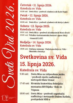 Rijeka: Najavljen program obiljžavanja Dana sv. Vida